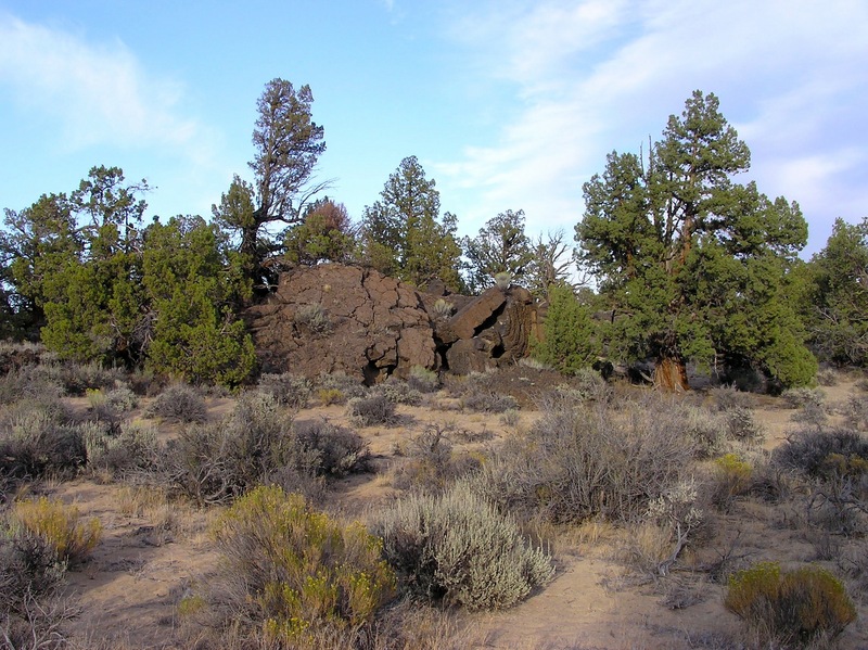 Lava rocks alongside the Badlands Rock Trail