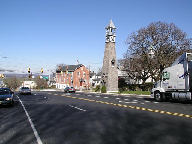 The Gap Town Clock is a local landmark.
