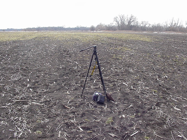 At Site Looking South-Vehicle Top and Right of Tripod.