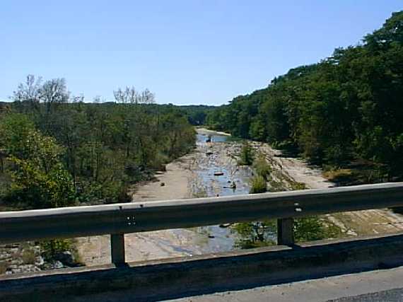 The Blanco River near Wimberley, Texas