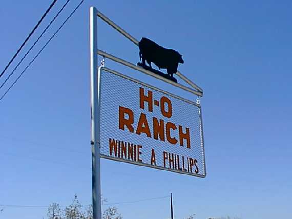 H-O ranch sign