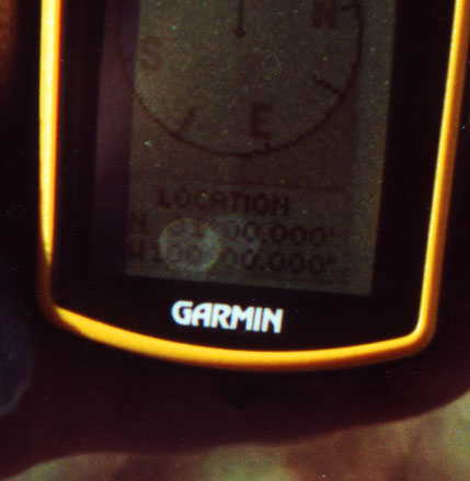 Closeup of GPS