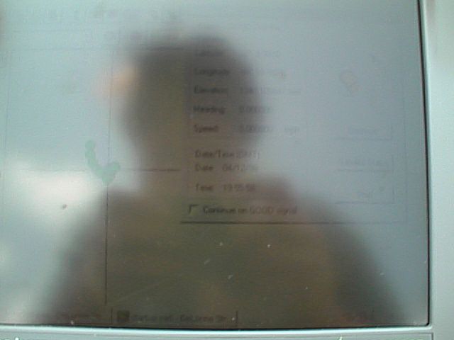 The computer screen reflecting Kord