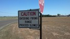#7: Firing range sign at the Permian Basin Law Enforcement Academy