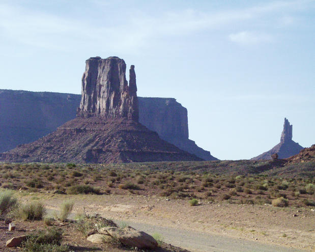 One of the buttes in the Monument Valley Navajo Tribal Park