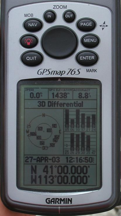 GPS with 10 sats and WAAS corrections