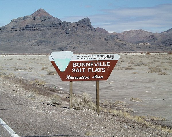 Bonneville Salt Flats exit