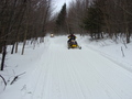 #8: Snowmobilers whiz by with 200 meters of 43N 73W on F.R. 83.