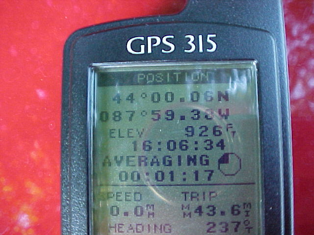 Magellan GPS 315 on location