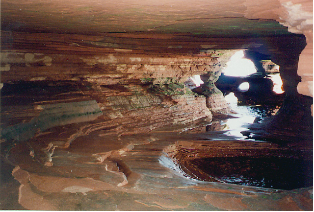 More inside sea cave