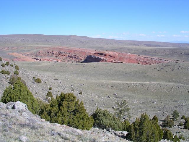 The view to the NNW 449 feet (137 meters) south of the confluence
