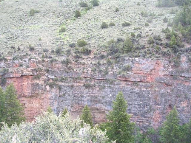 Looking South from site, across the steep canyon.