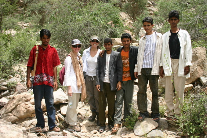 Fāris, Sarah, Claire, `Aliy, Ibrāhīm, and two other members of the tribal 'escort'