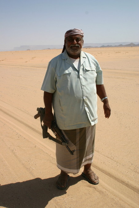 Sālih Salīm on the desert road from Hadramawt to Old Šabwa