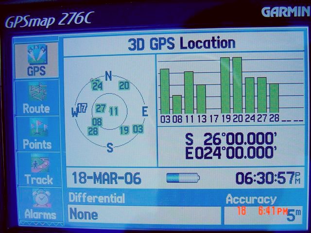 GPS 26S 24E
