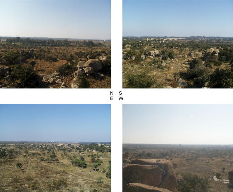 4 Views from the nearby (750 m) trig beacon, Harare to the North and Confluence to the West