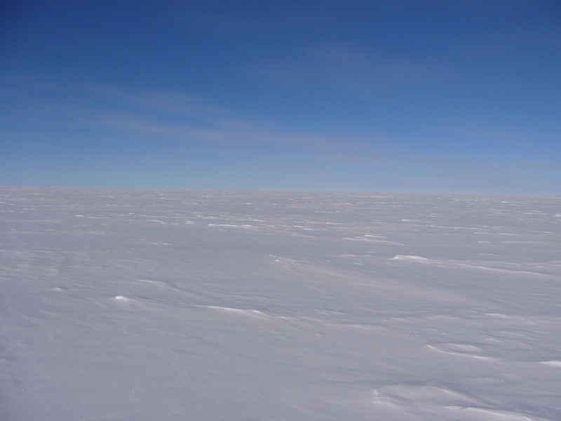 Polar landscape without human influence: the great white open