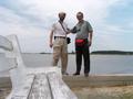 #10: Werner and Captain Peter on the shore of the Río Uruguay