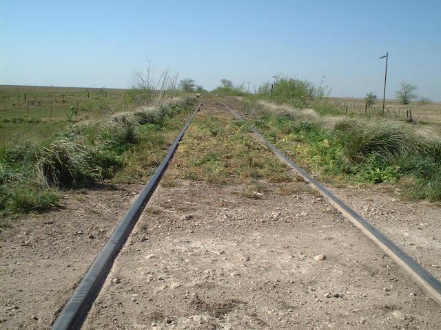 an obviously abandoned railtrack