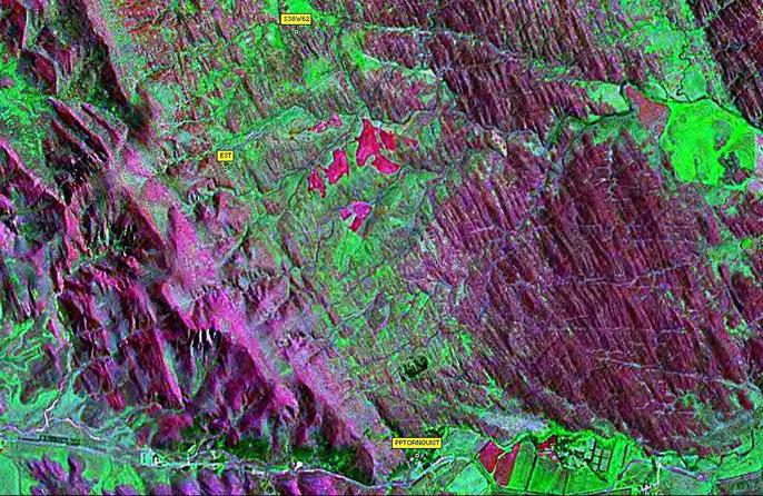 Mapa satelital Sierra la Ventana
