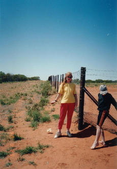 #1: Looking East - the Dog fence and the on the left, the WGS84 Confluence