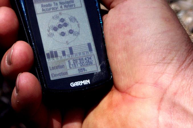 GPS reading at our nearest point