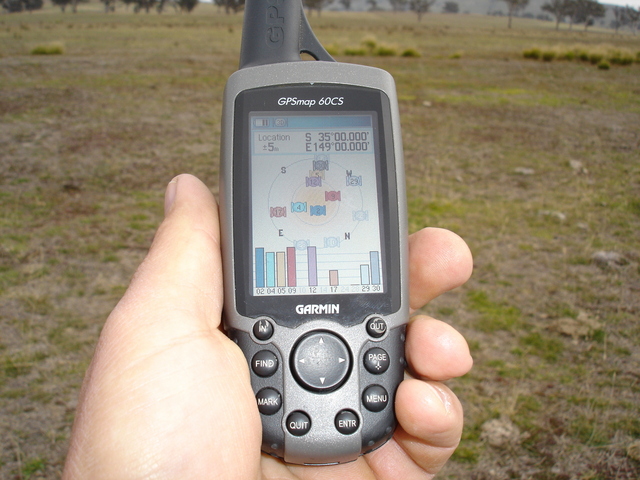 GPS Displaying the confluence coordinates