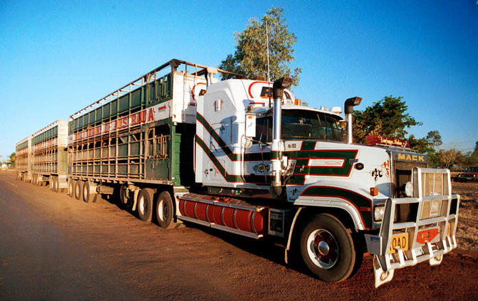 Small town, but the road trains are big.