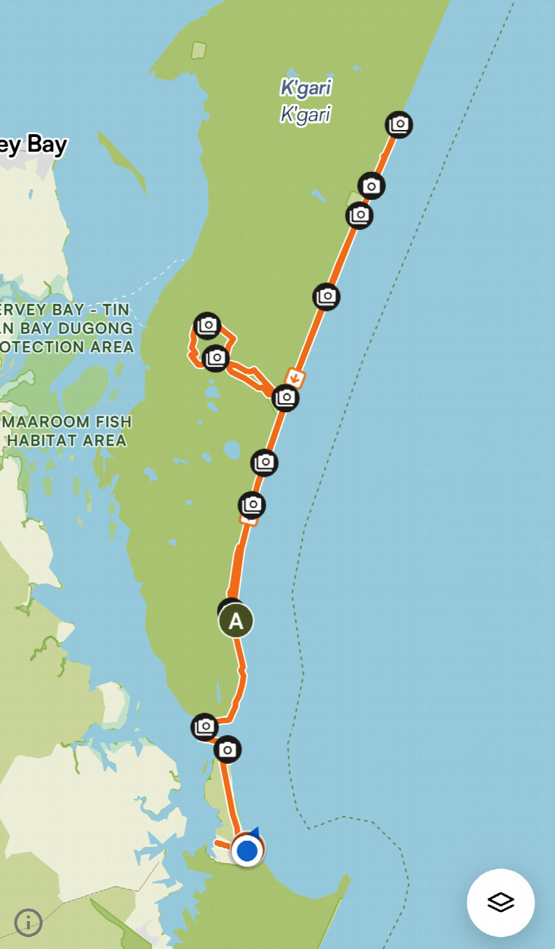 100 km Track auf K`gari