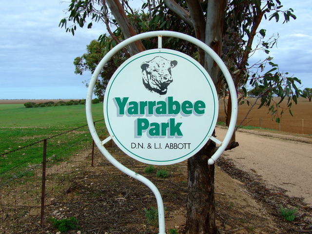 Entrance Sign to Yarrabee Park on Koch's Road