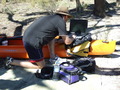 #9: Stephen Checking GPS Data and Photos on the Banks of the Murray