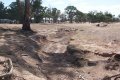 #6: A dried up gully 100m northwest of the confluence gives evidence of the drought that has been affecting this already arid region