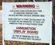 #7: The sign warns of unexploded munitions
