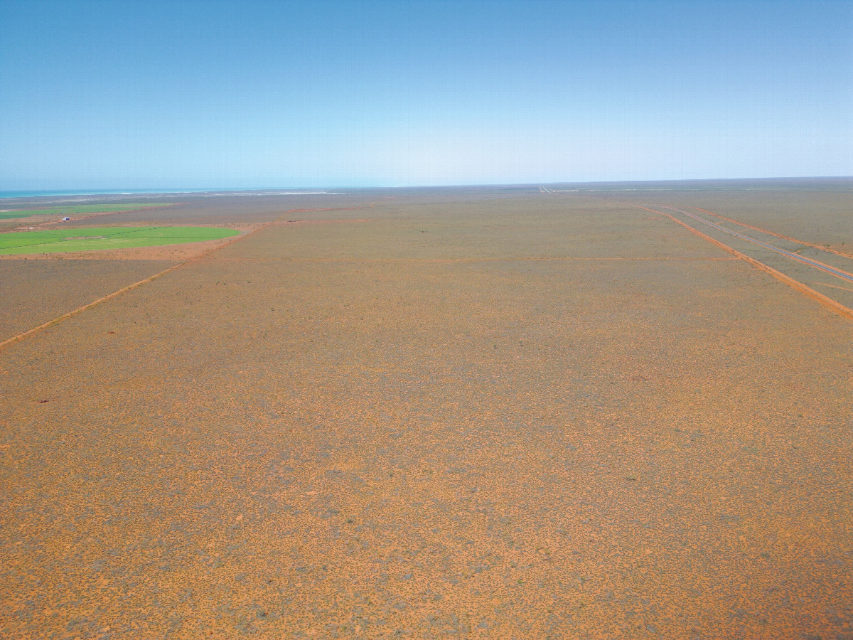 View East, from 120m above the point