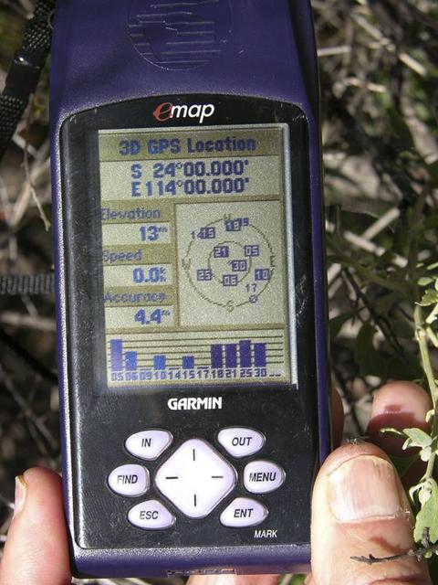 The GPS display