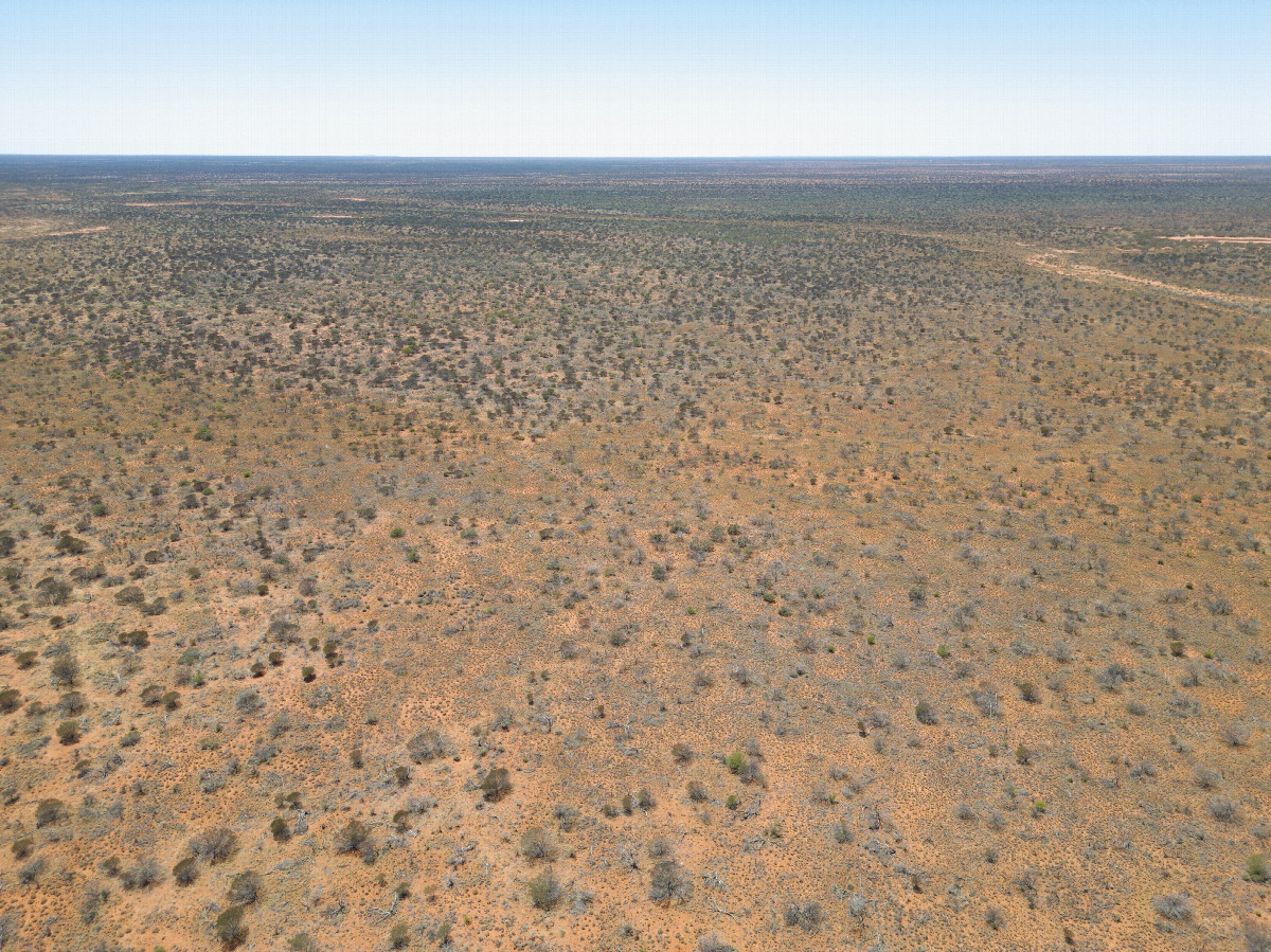 View East, from 120m above the point