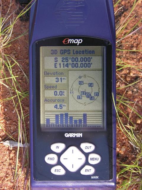 The GPS display