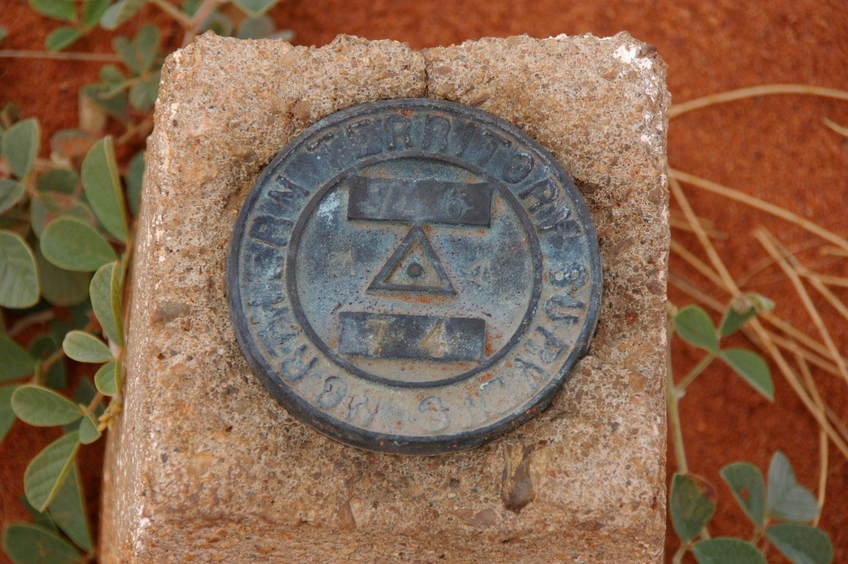 Government Survey Marker, less than 140 metres from Confluence