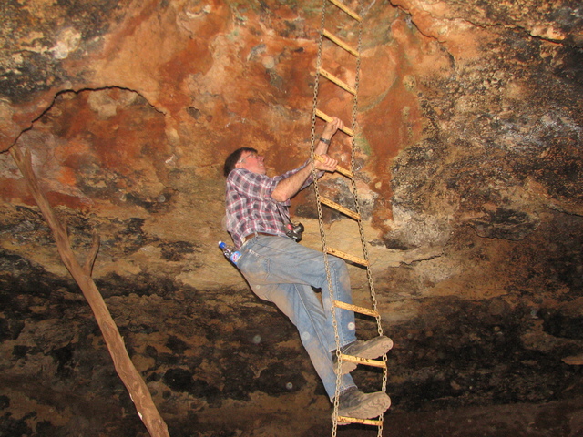 Ron decending ladder
