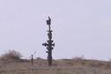 #5: Bird perched on wellhead, Mishov Dag oilfield