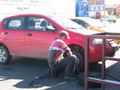 #2: Getting my tire replaced at the Taxi-Bar