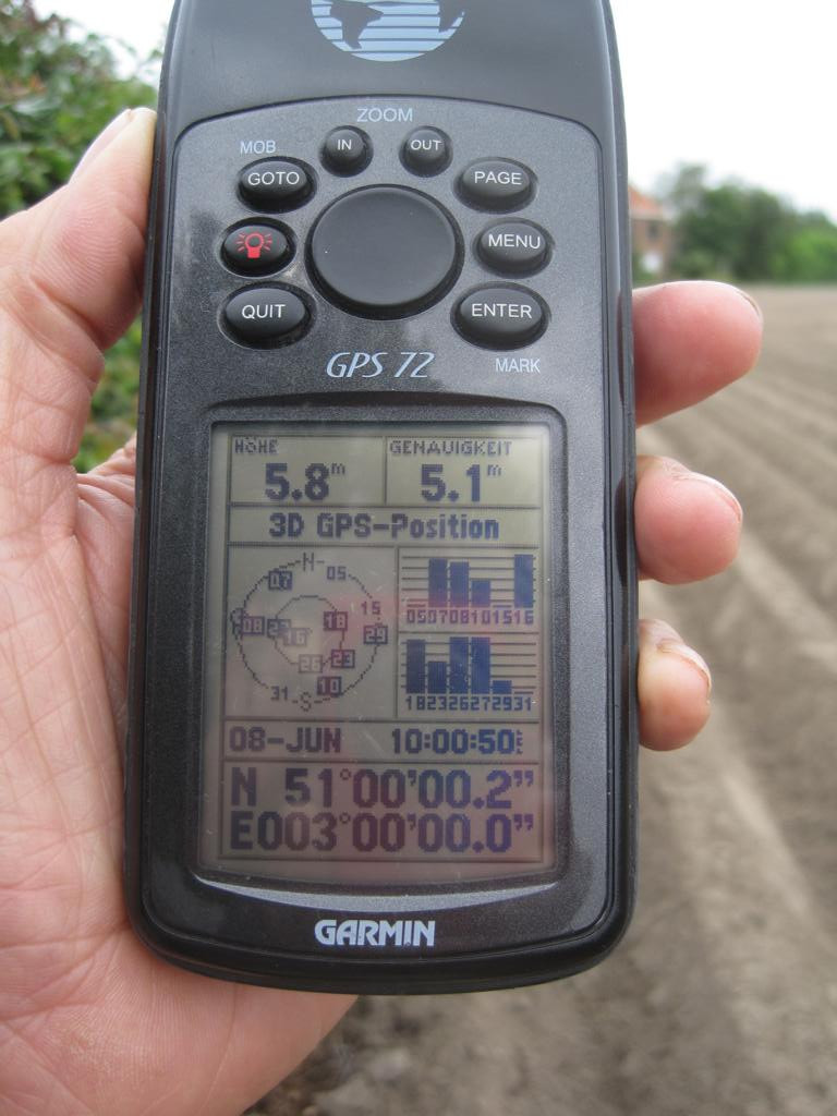 GPS north of hedge