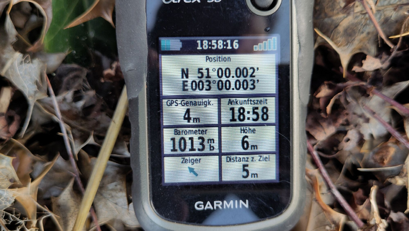 GNSS reading at CP 51N-3E