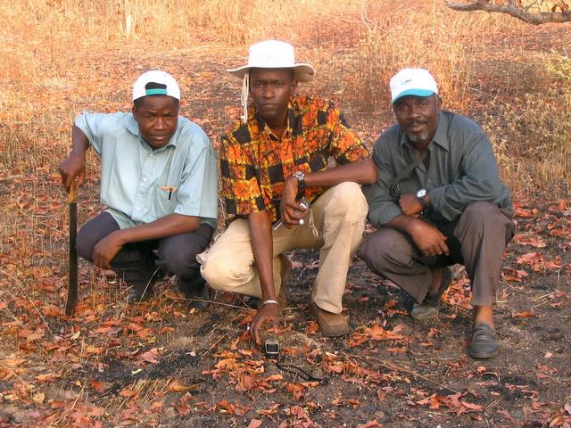 My friends, Louis, Lamine and Amadou