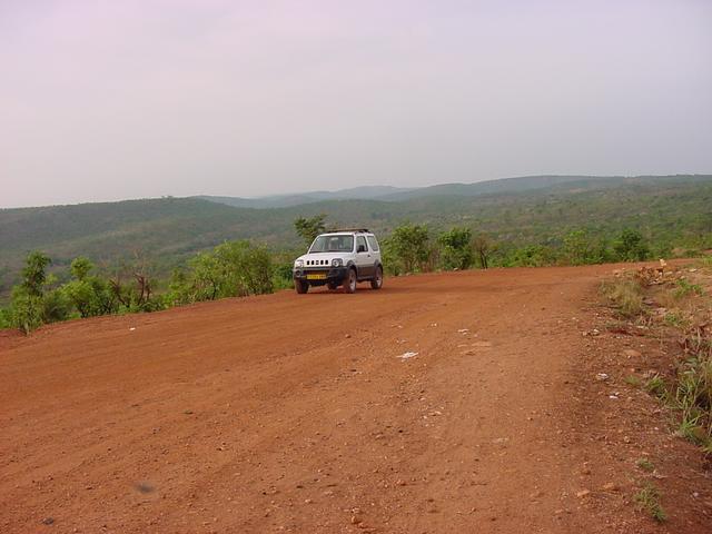 On the way to the Confluence in the Atakora mountains