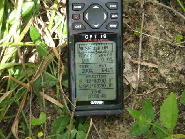 GPS confluence 41W 12S