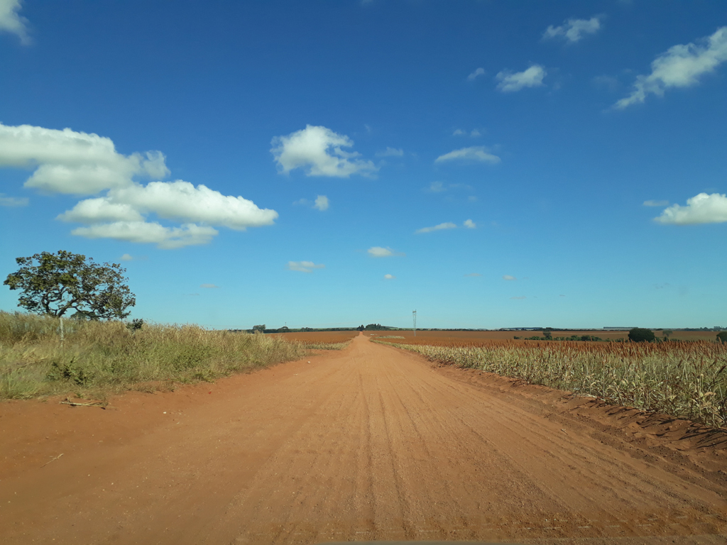 Estrada de terra que dá acesso à confluência - dirt road that goes to the confluence