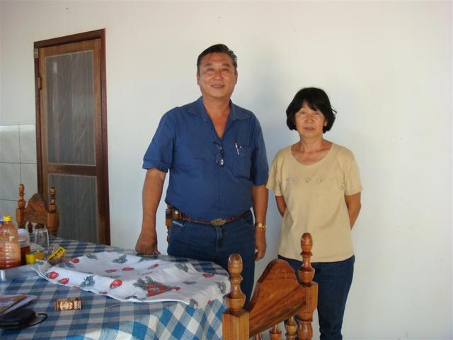 Mr Hitoshi, owner of ranch and Setsuko