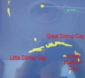 Berry islands in the radar