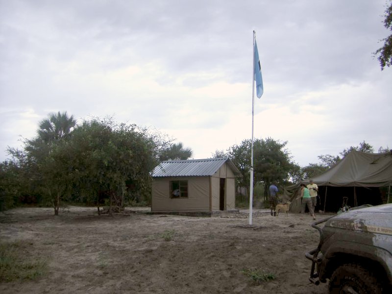 The Botswana border post at Dobe